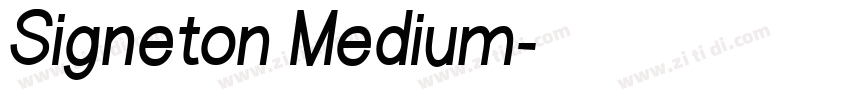 Signeton Medium字体转换